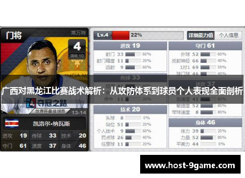 广西对黑龙江比赛战术解析:从攻防体系到球员个人表现全面剖析 广西对黑龙江比赛战术解析:从攻防体系到球员个人表现全面剖析